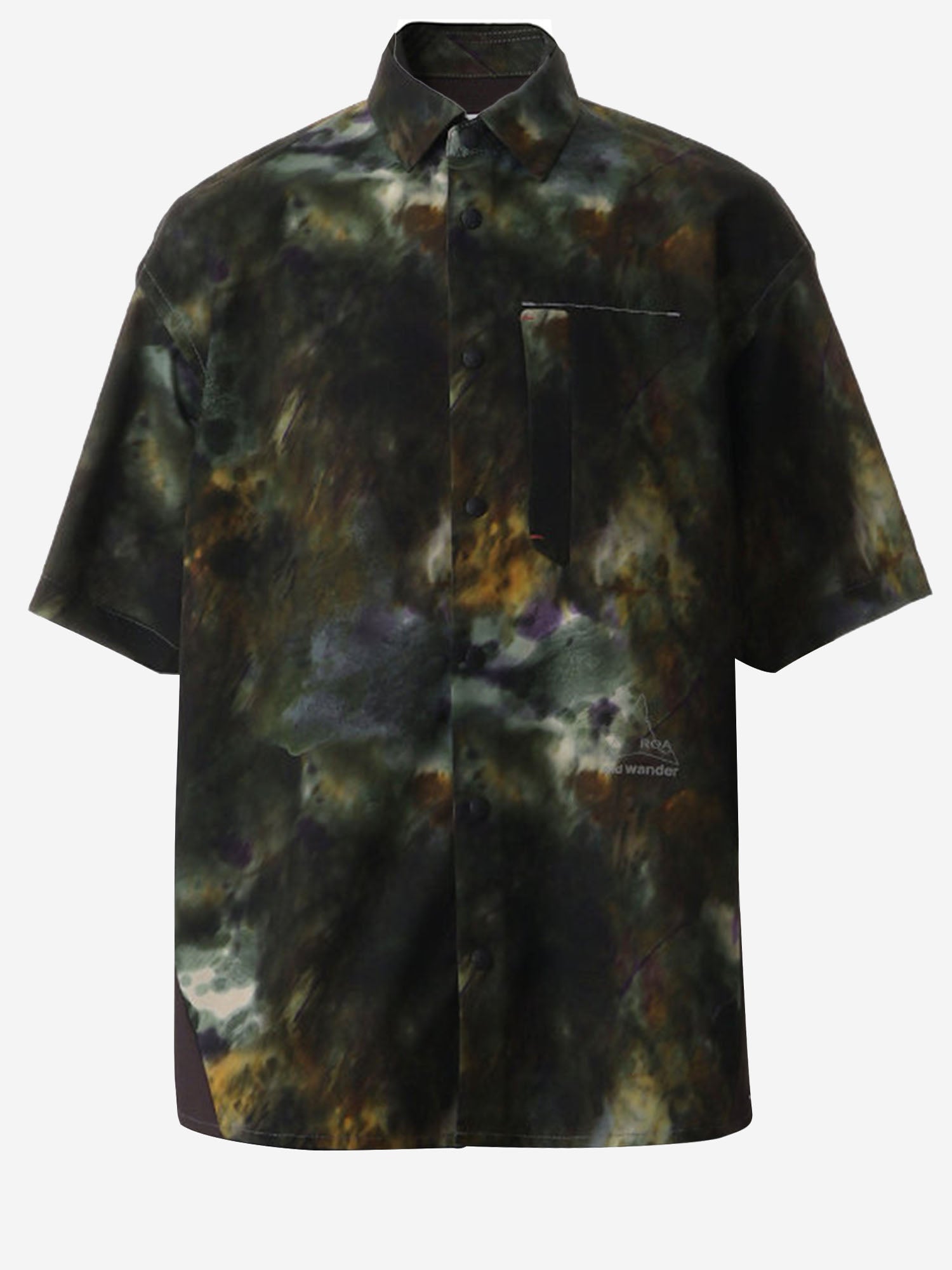 CAMICIA IN NYLON CON STAMPA ASTRATTA 5746183513 403 AND WANDER 