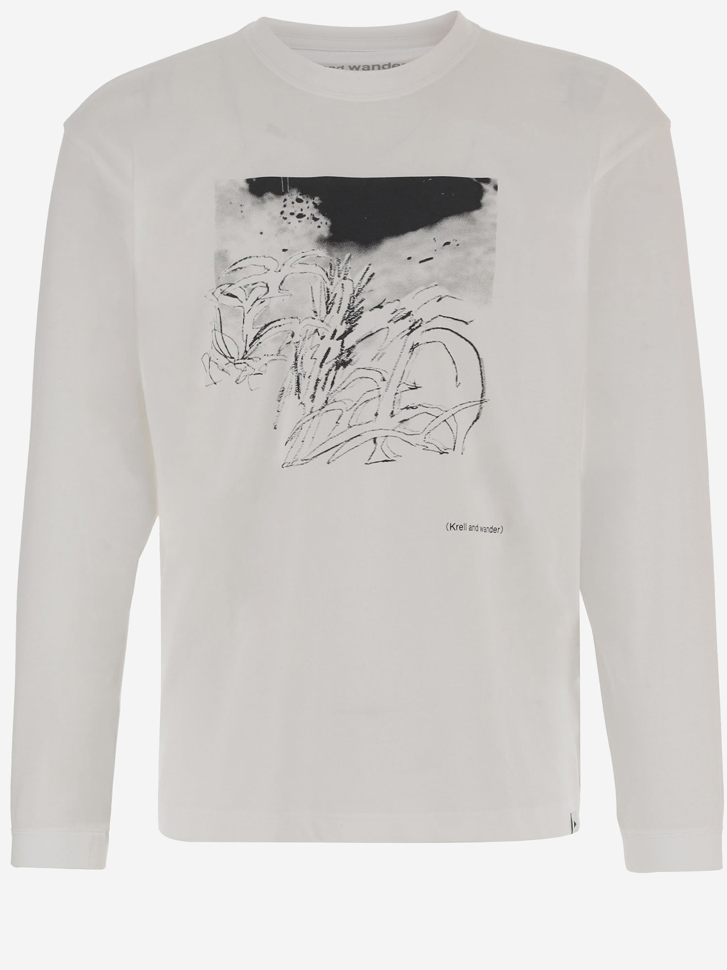 MAGLIA IN MISTO COTONE CON STAMPA 5746184081 030 AND WANDER 