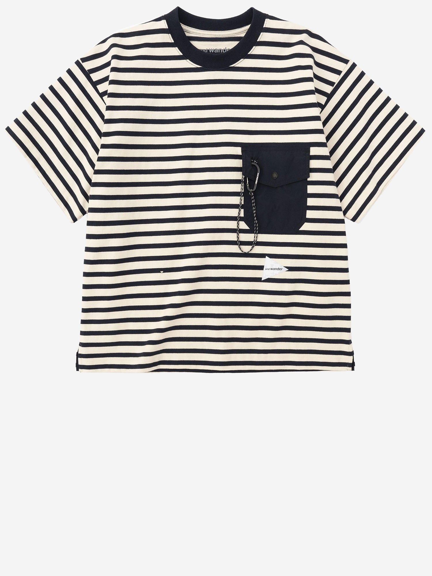 T-SHIRT IN COTONE A RIGHE CON TASCHINO 5746184310 120 AND WANDER 