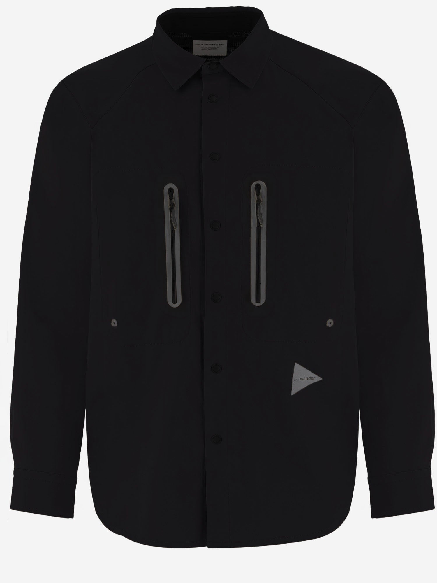 CAMICIA IN NYLON CON PANNELLO POSTERIORE 5746953019 010 AND WANDER 