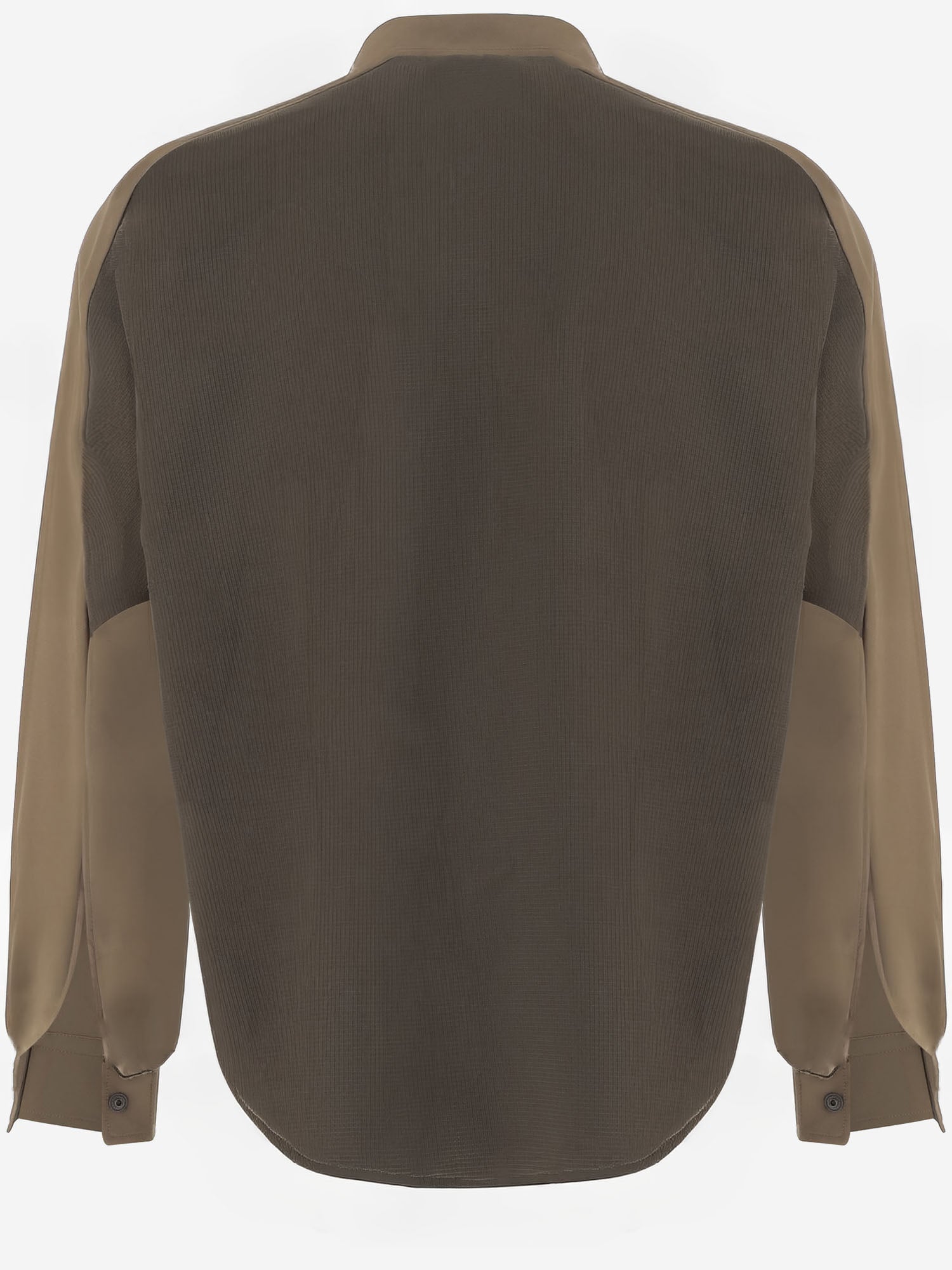 CAMICIA IN NYLON CON PANNELLO POSTERIORE A CONTRASTO 5746953019 182 AND WANDER 