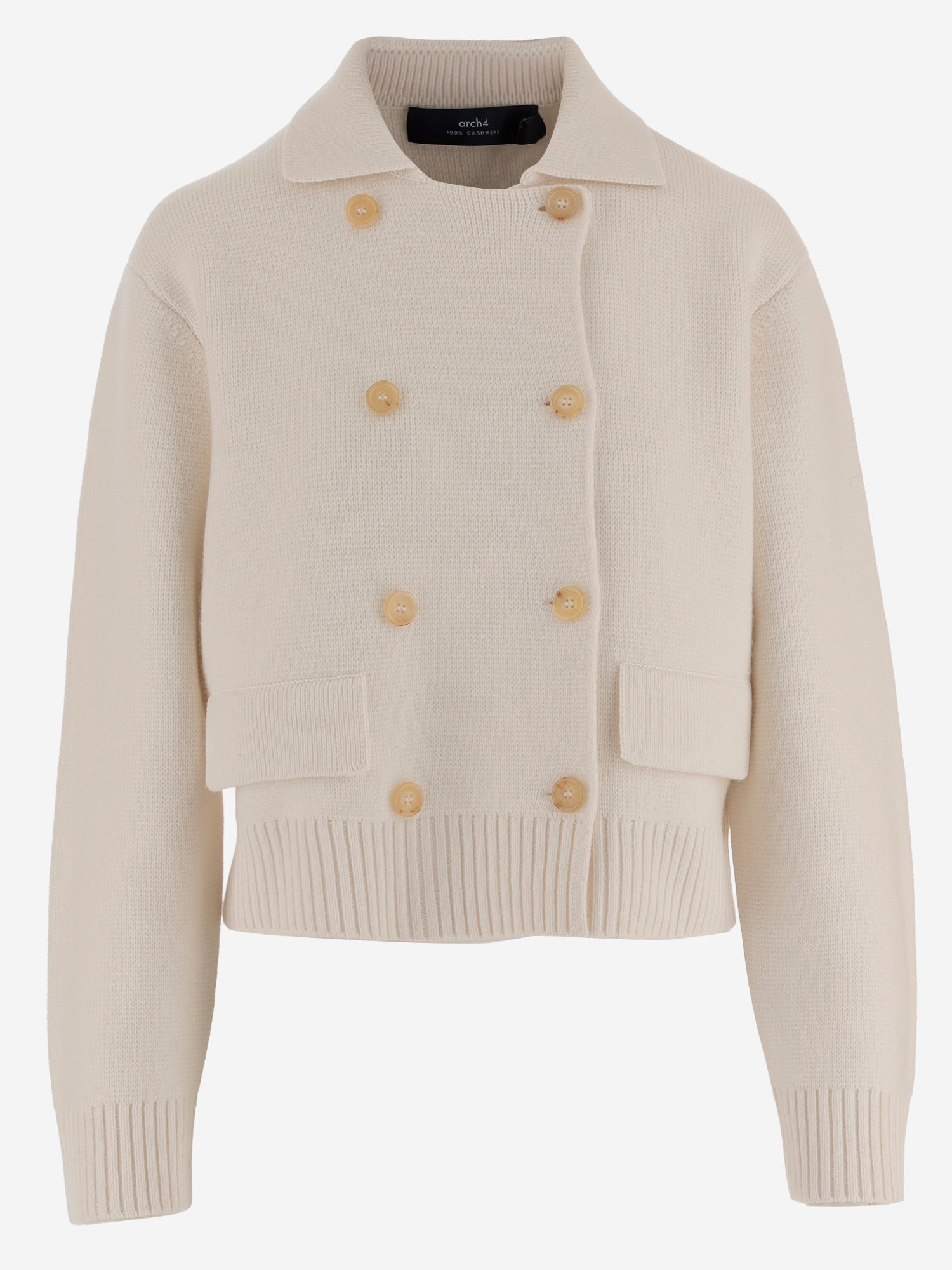 GIACCA DOPPIOPETTO IN MAGLIA DI CASHMERE KNCD2609 2 ARCH4 