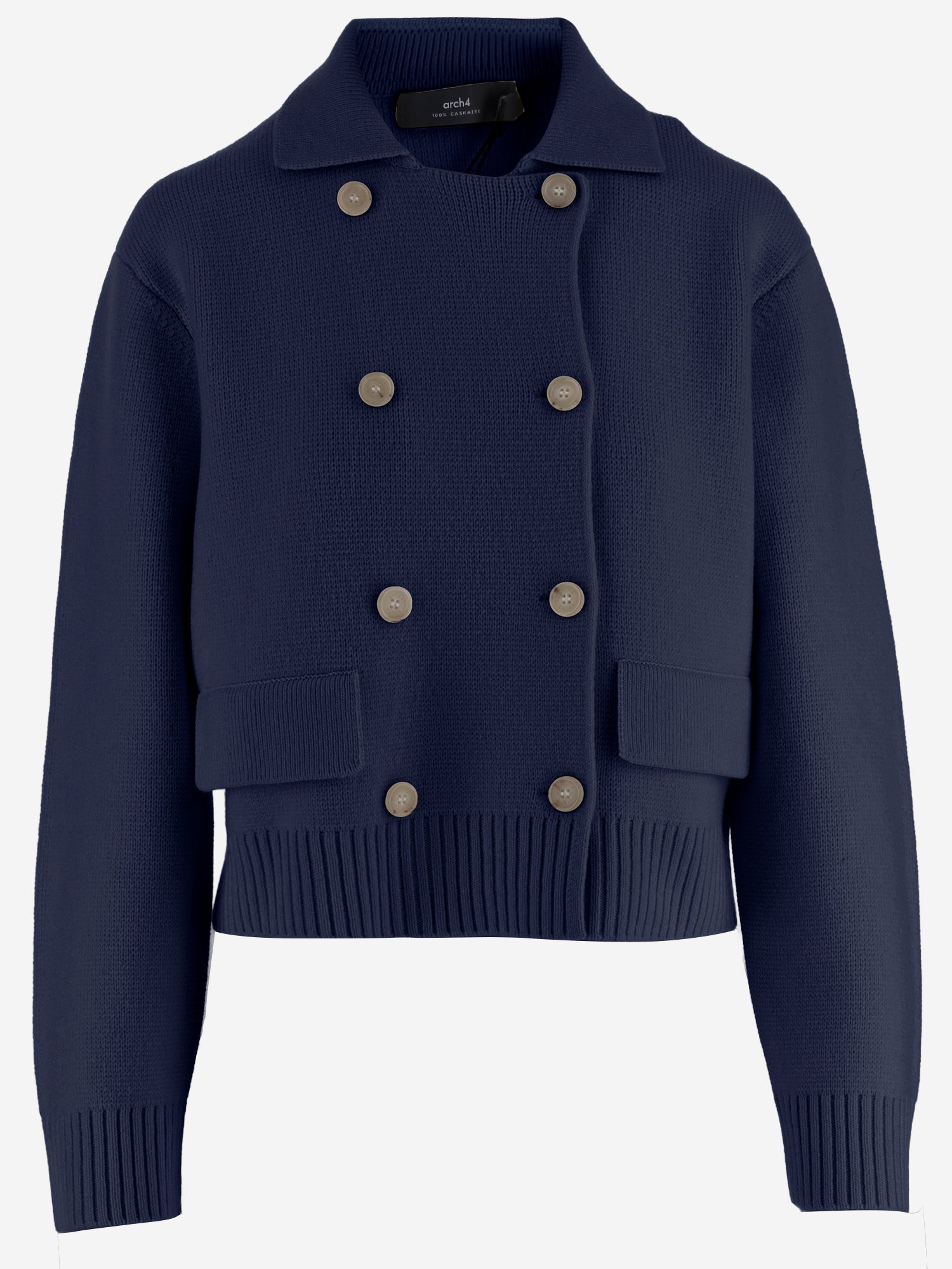 GIACCA DOPPIOPETTO IN MAGLIA DI CASHMERE KNCD2609 3 ARCH4 