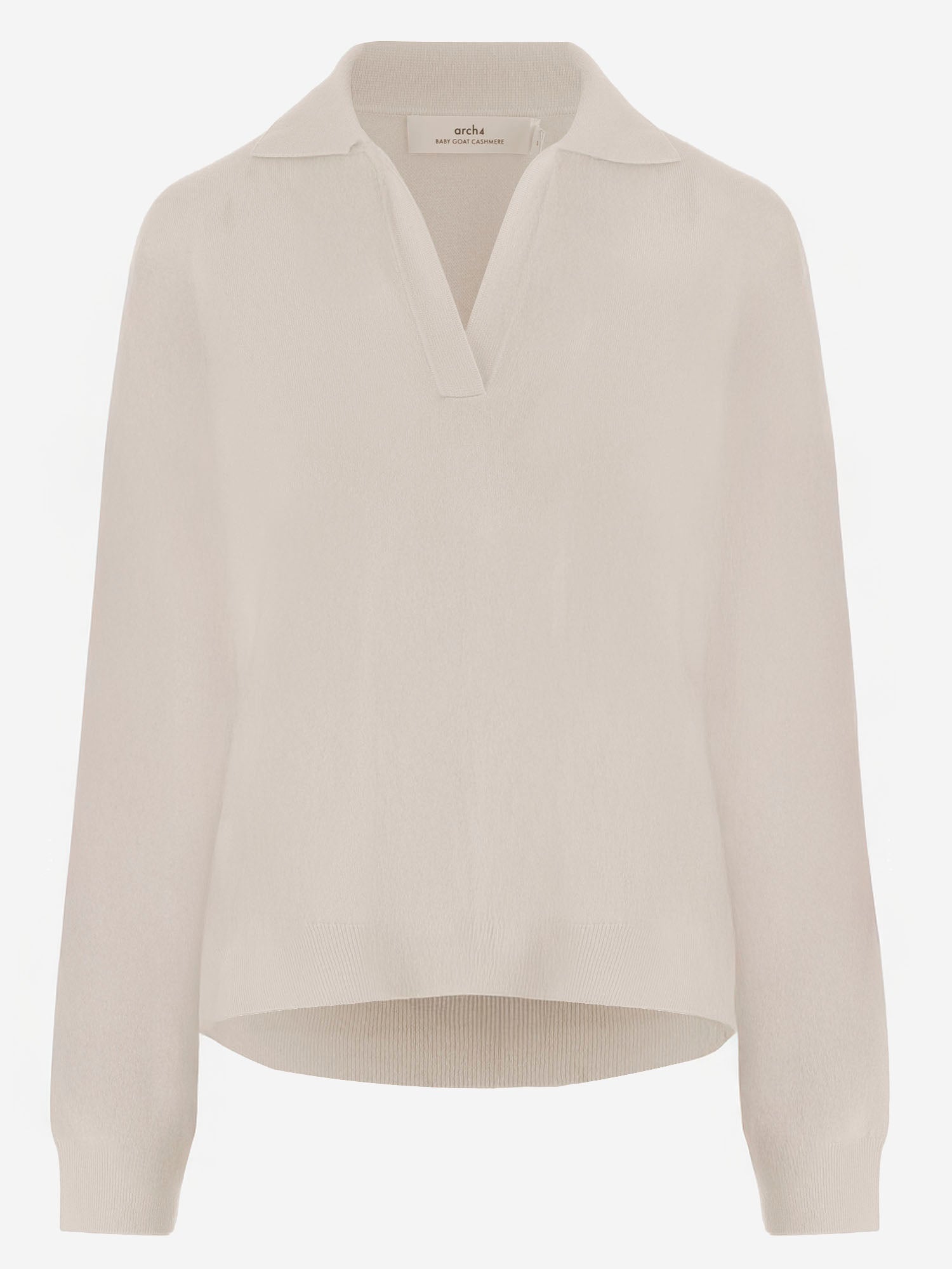 MAGLIONE CON COLLETTO A V IN CASHMERE KNJP21106 2 ARCH4 