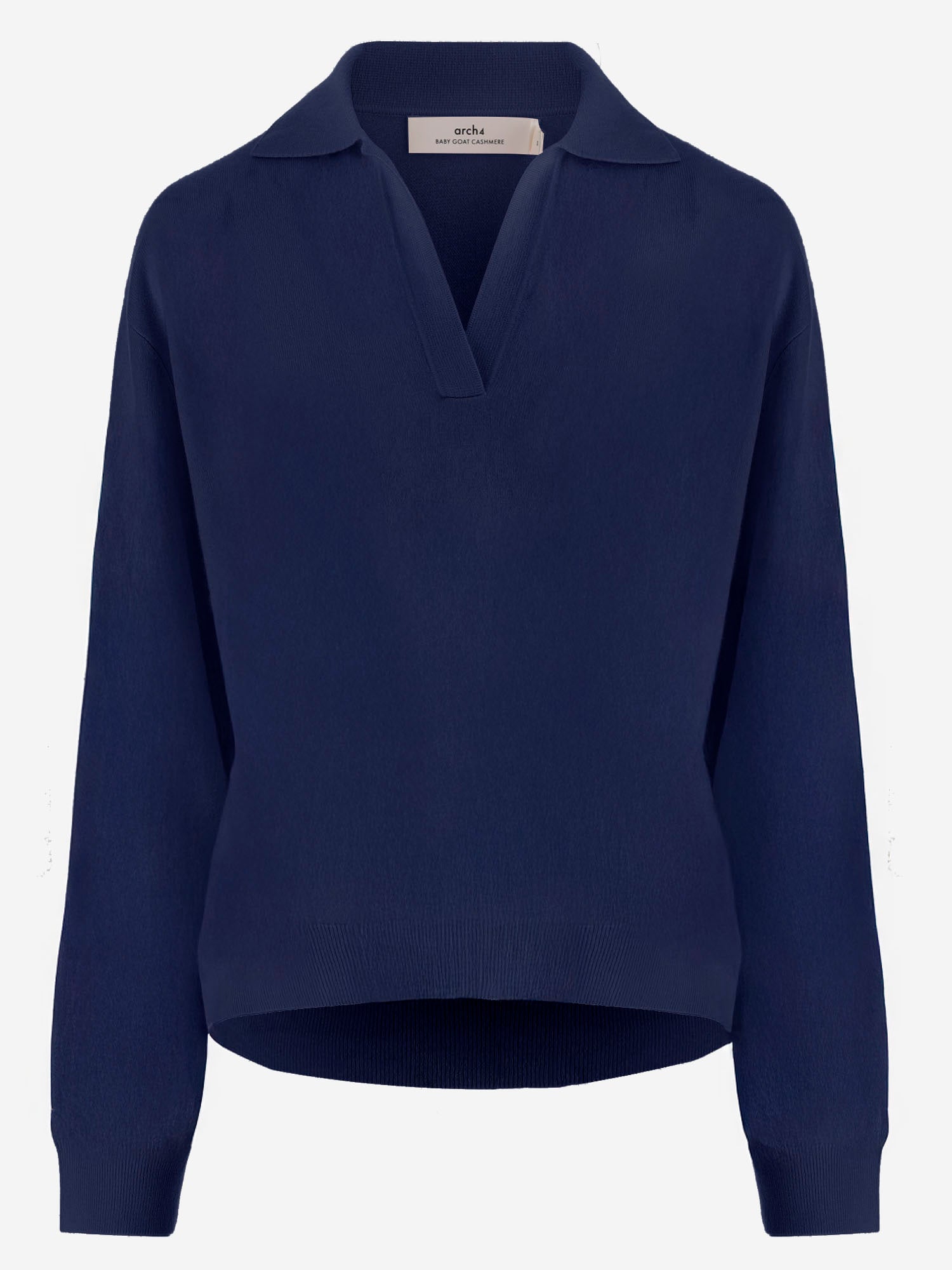 MAGLIONE CON COLLETTO A V IN CASHMERE KNJP21106 3 ARCH4 