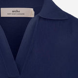 MAGLIONE CON COLLETTO A V IN CASHMERE KNJP21106 3 ARCH4 
