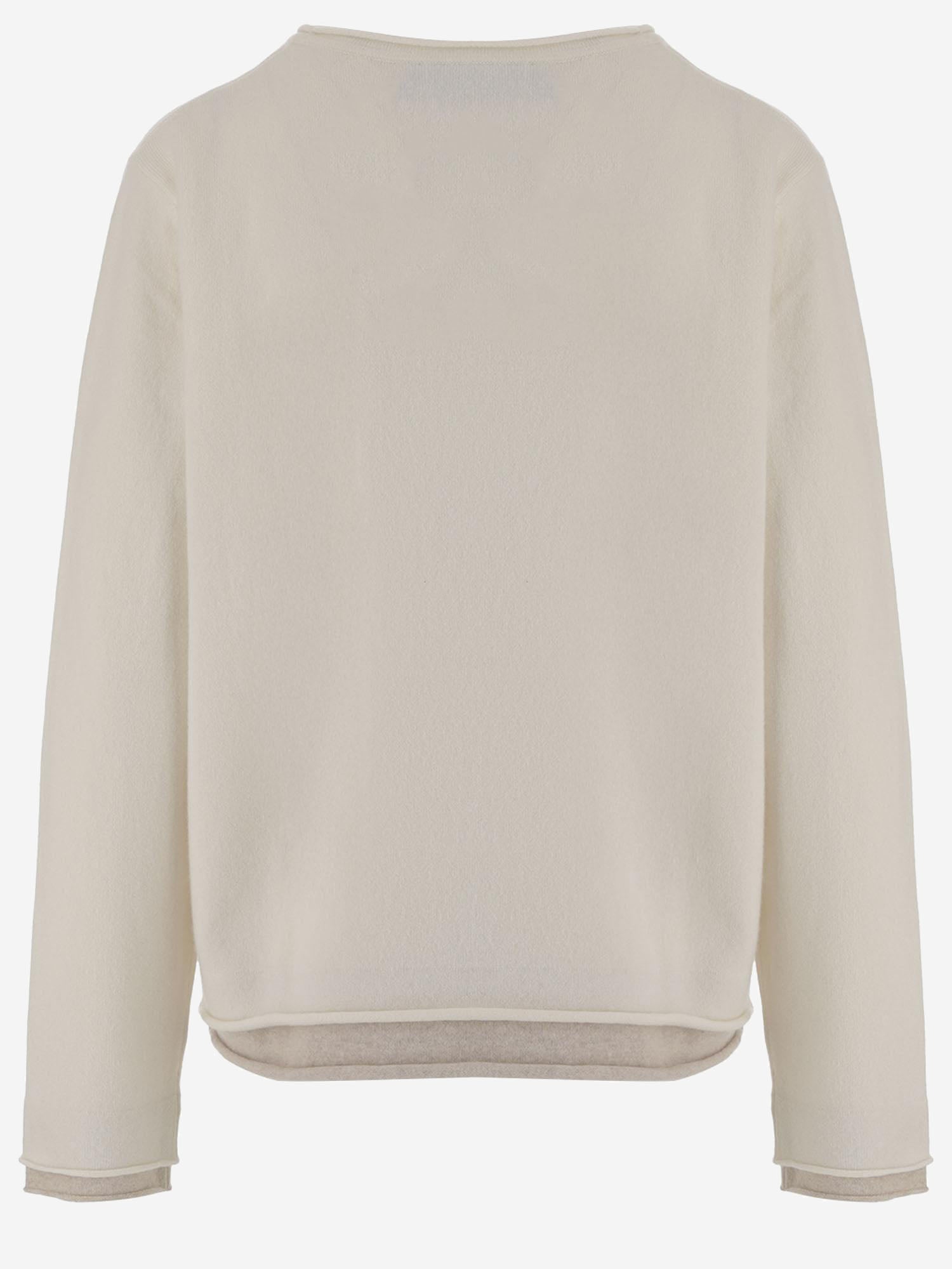 MAGLIONE IN CASHMERE CON BORDI A CONTRASTO KNJP24243 315 ARCH4 