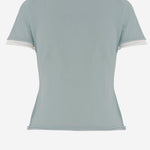 T-SHIRT IN CASHMERE CON BORDI A CONTRASTO KNJP2616 128 ARCH4 
