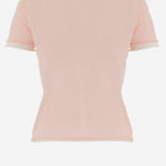 T-SHIRT IN CASHMERE CON BORDI A CONTRASTO KNJP2616 139 ARCH4 
