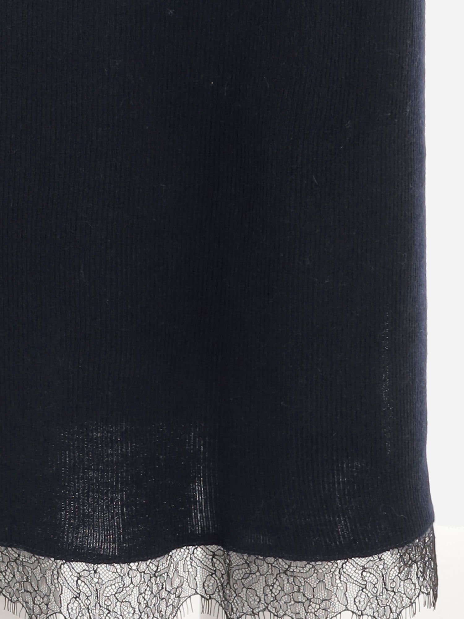 GONNA PENELOPY IN CASHMERE CON DETTAGLIO IN PIZZO KNSK25353 3 ARCH4 