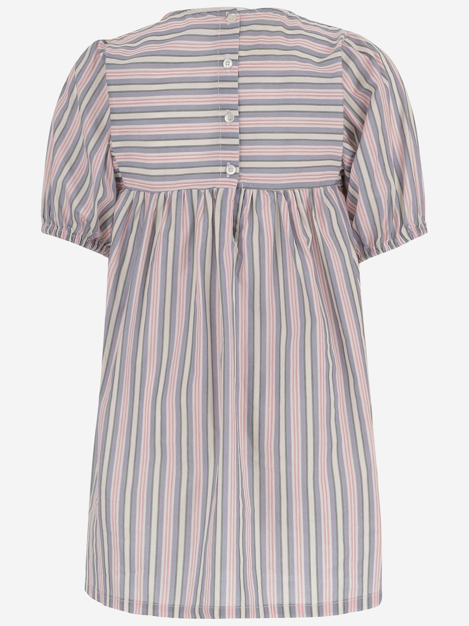 Abito in cotone stretch a righe 01618133 361 BABE & TESS KIDS 