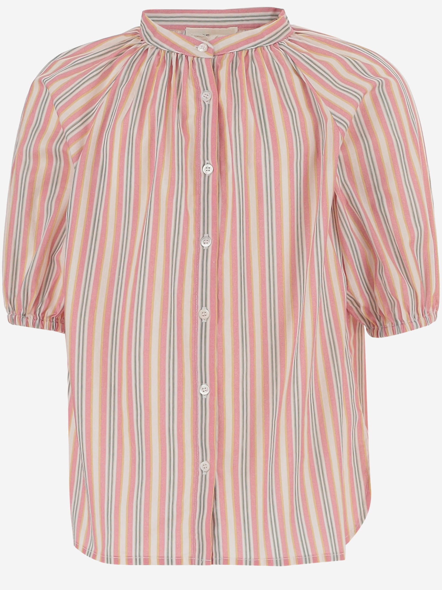 Camicia in cotone stretch a righe 03618171 073 BABE & TESS KIDS 