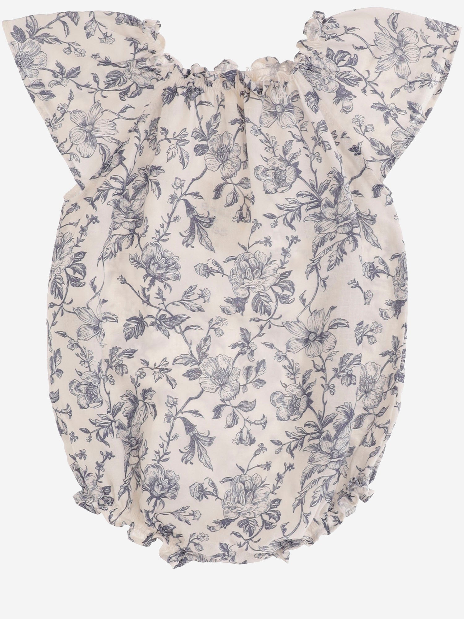 TUTINA IN MISTO LINO CON MOTIVO FLOREALE 17618088 325 BABE & TESS KIDS 