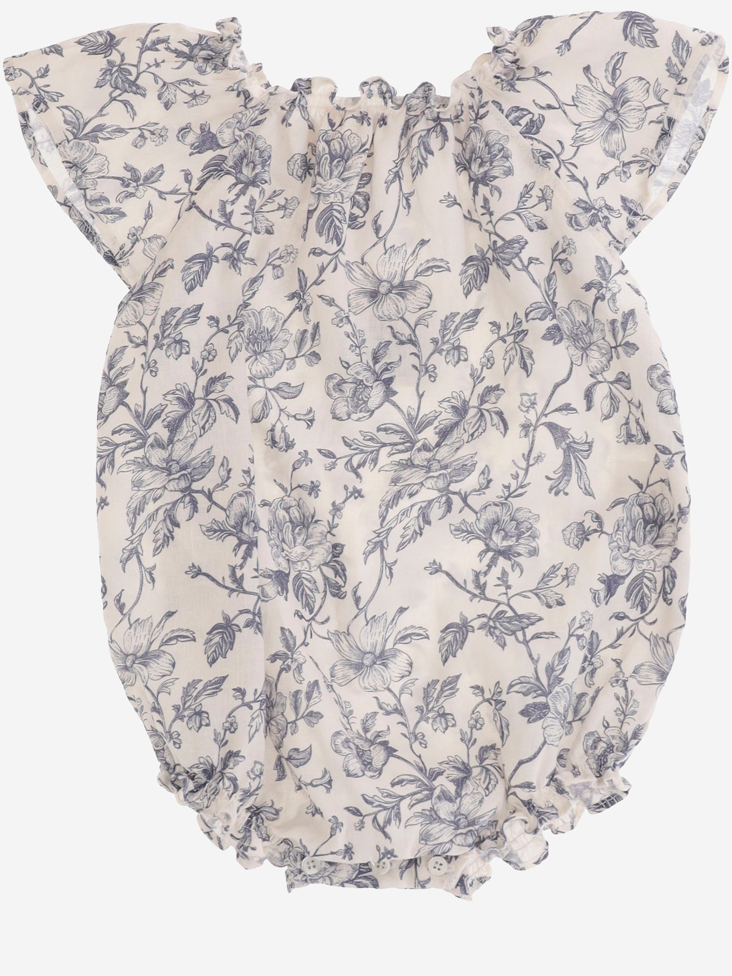 TUTINA IN MISTO LINO CON MOTIVO FLOREALE 17618088 325 BABE & TESS KIDS 