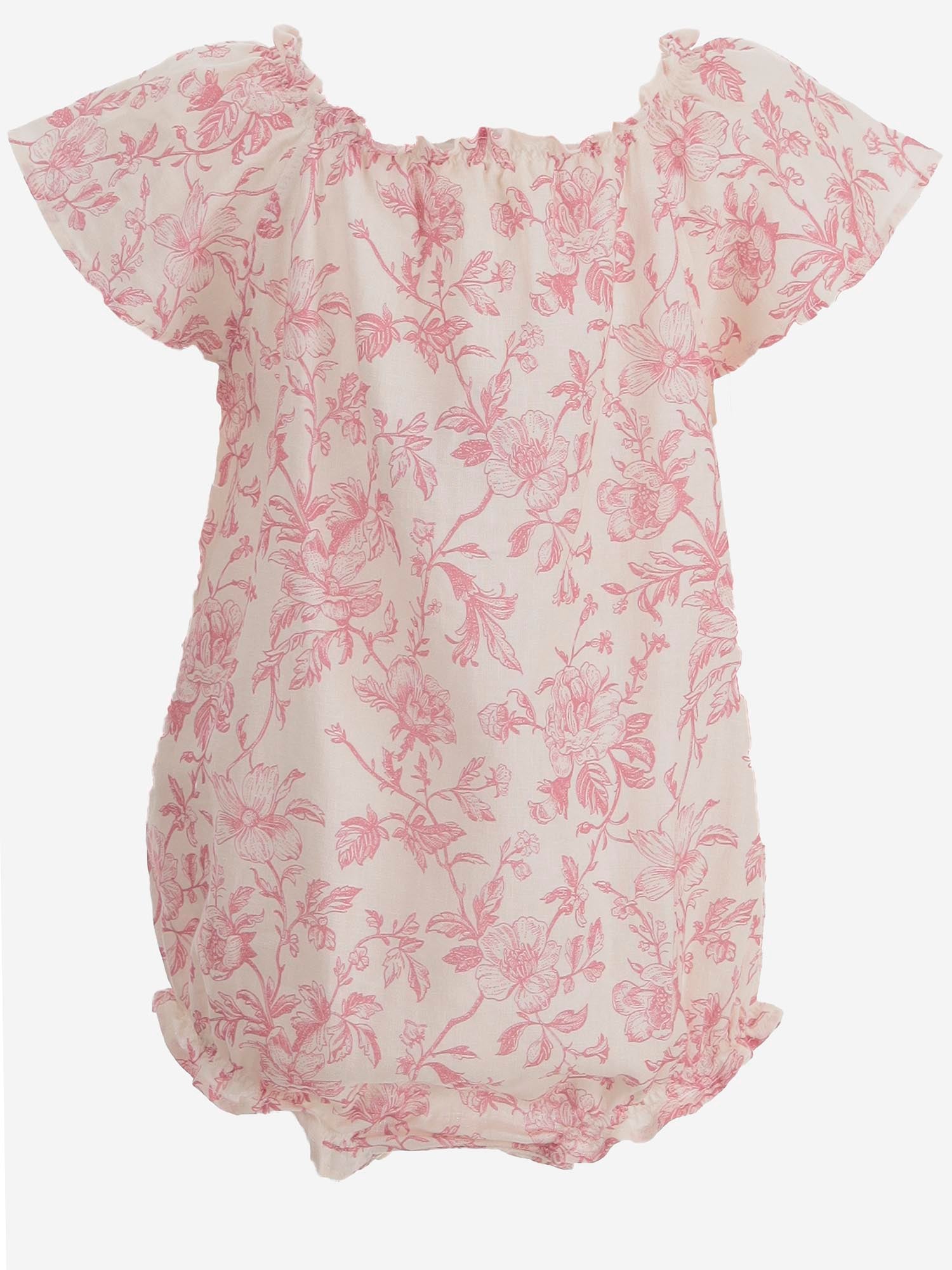 TUTINA IN MISTO LINO CON MOTIVO FLOREALE 17618088 336 BABE & TESS KIDS 