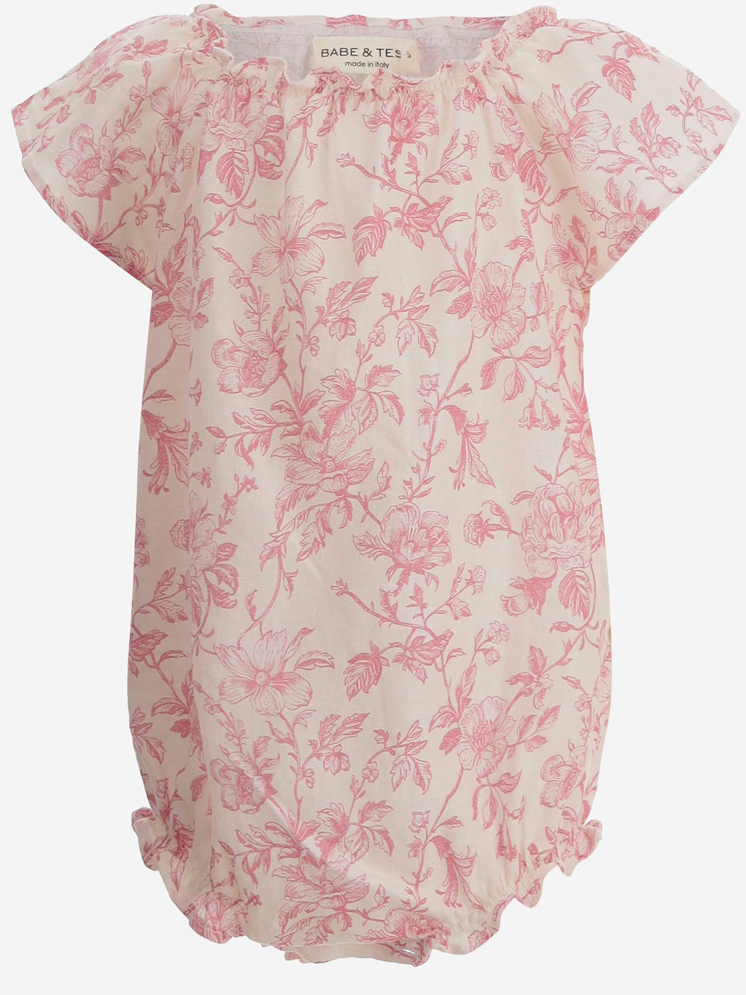 TUTINA IN MISTO LINO CON MOTIVO FLOREALE 17618088 336 BABE & TESS KIDS 