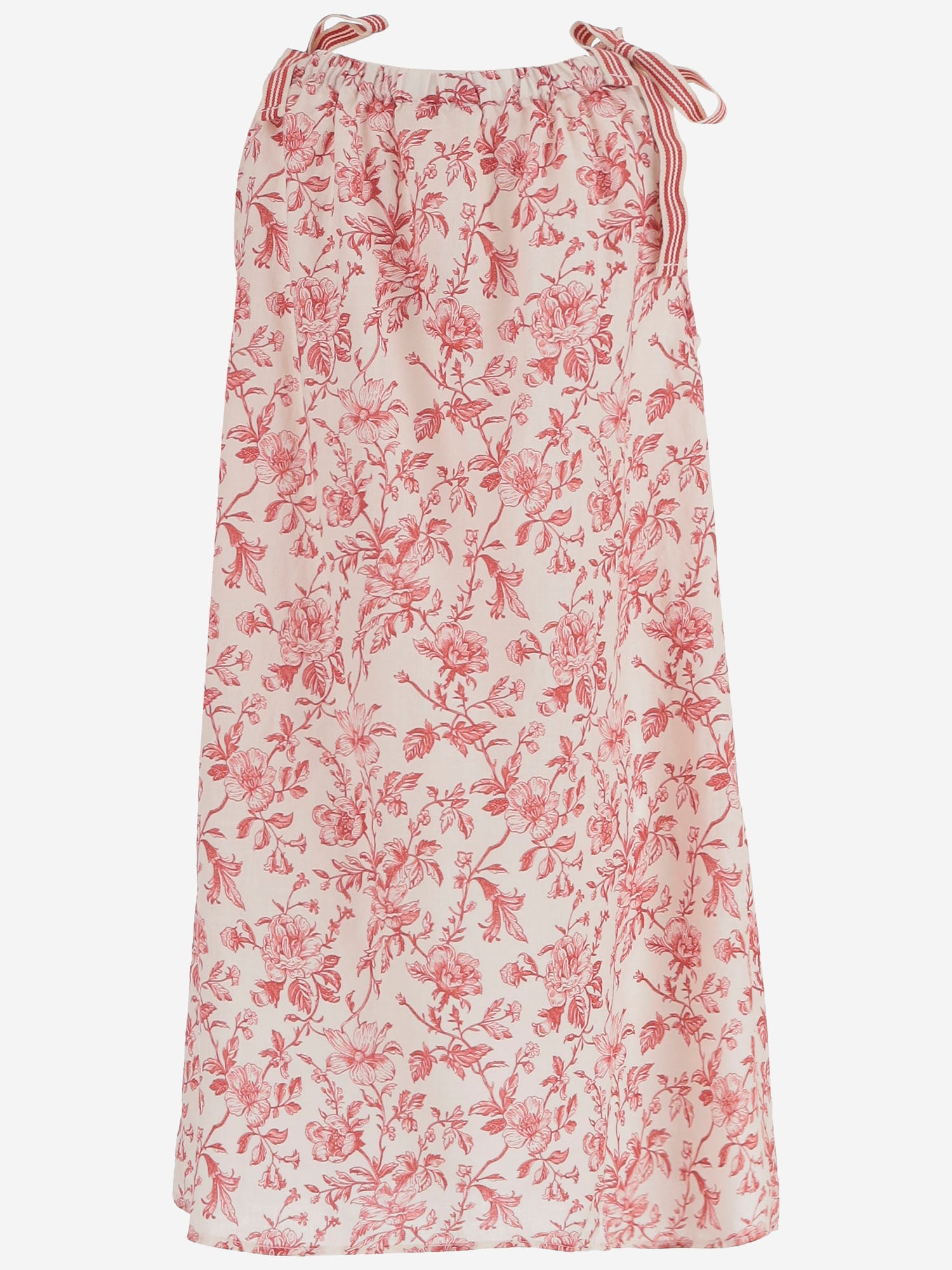 ABITO IN MISTO LINO CON MOTIVO FLOREALE 19618111 110 BABE & TESS KIDS 