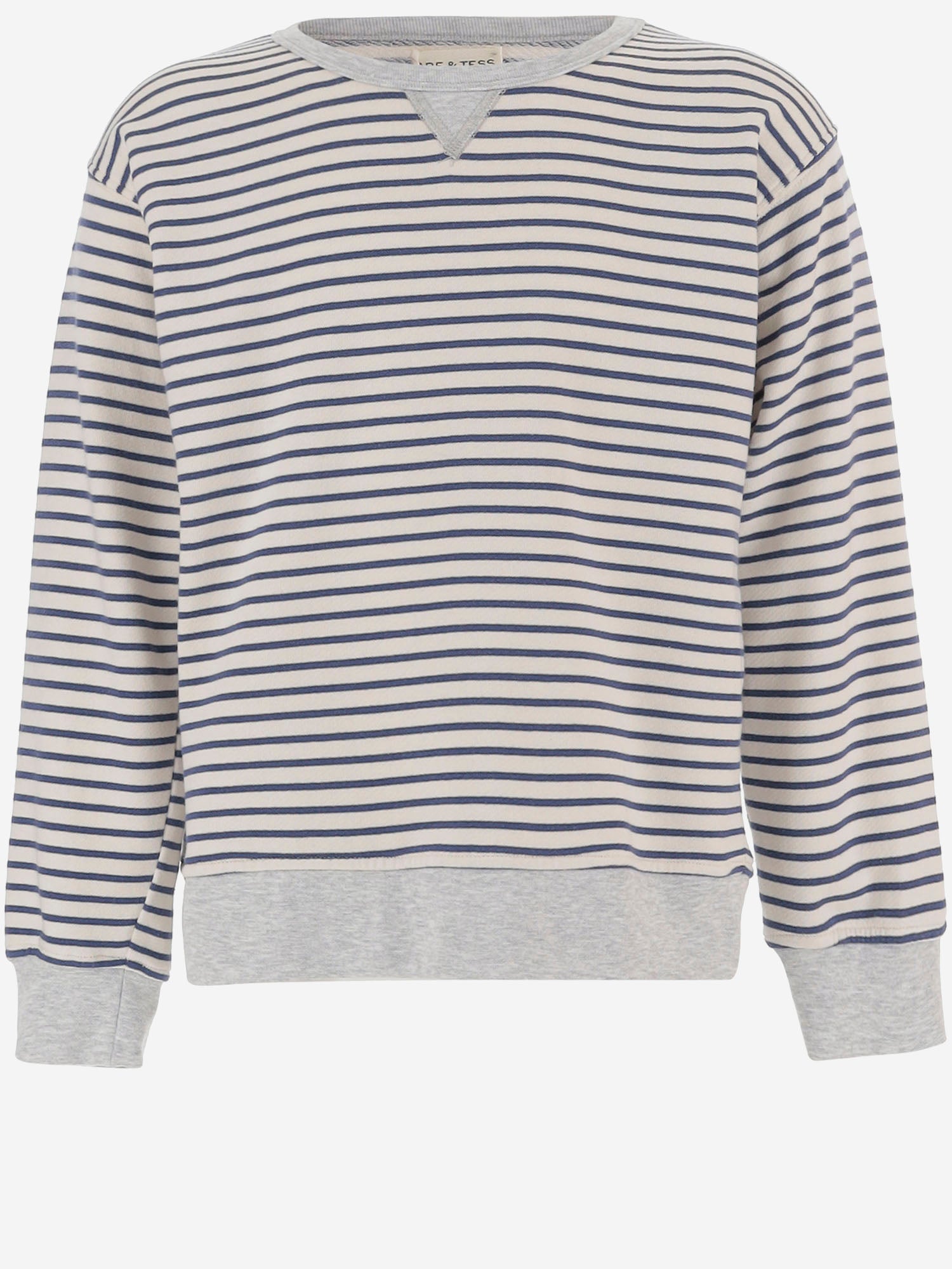 Felpa in cotone stretch a righe 23618063 135 BABE & TESS KIDS 