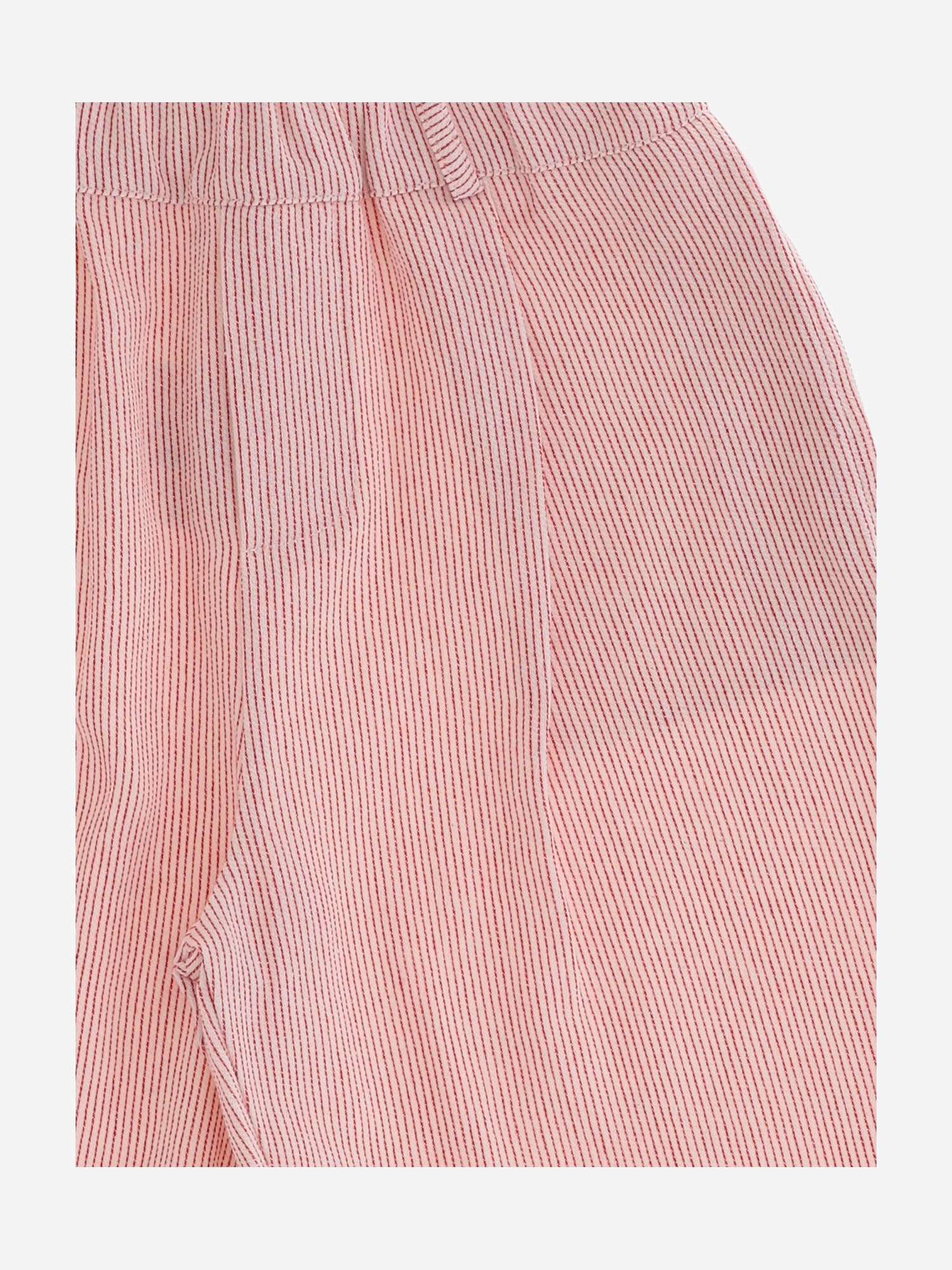PANTALONI CORTI IN MISTO COTONE A RIGHE 24618064 327 BABE & TESS KIDS 