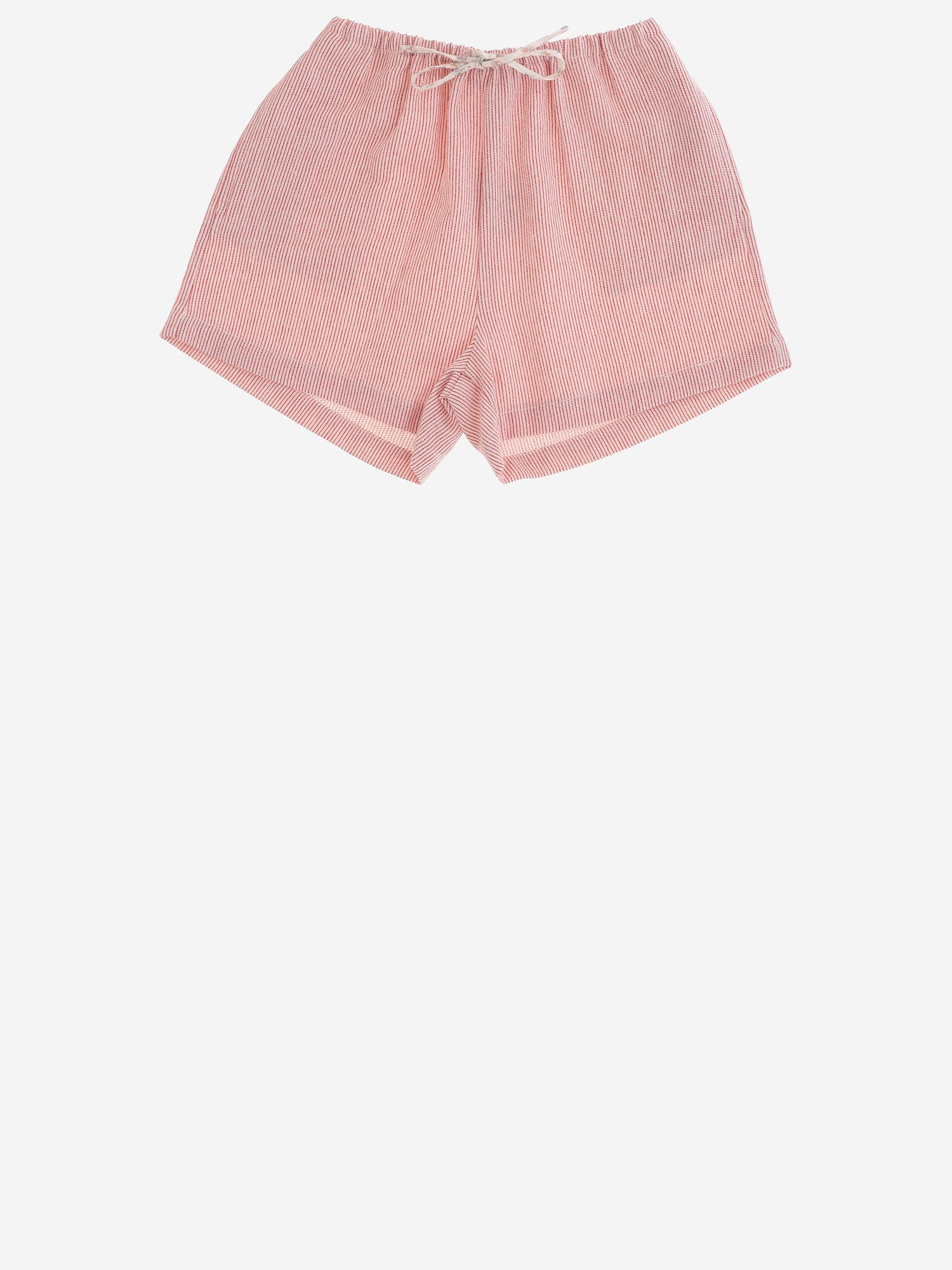 PANTALONI CORTI IN MISTO COTONE A RIGHE 35618060 327 BABE & TESS KIDS 