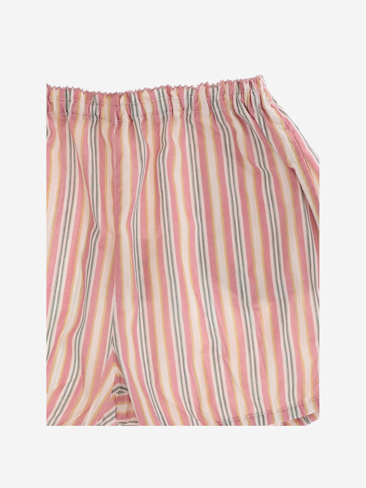 PANTALONI CORTI IN COTONE STRETCH A RIGHE 35618145 073 BABE & TESS KIDS 