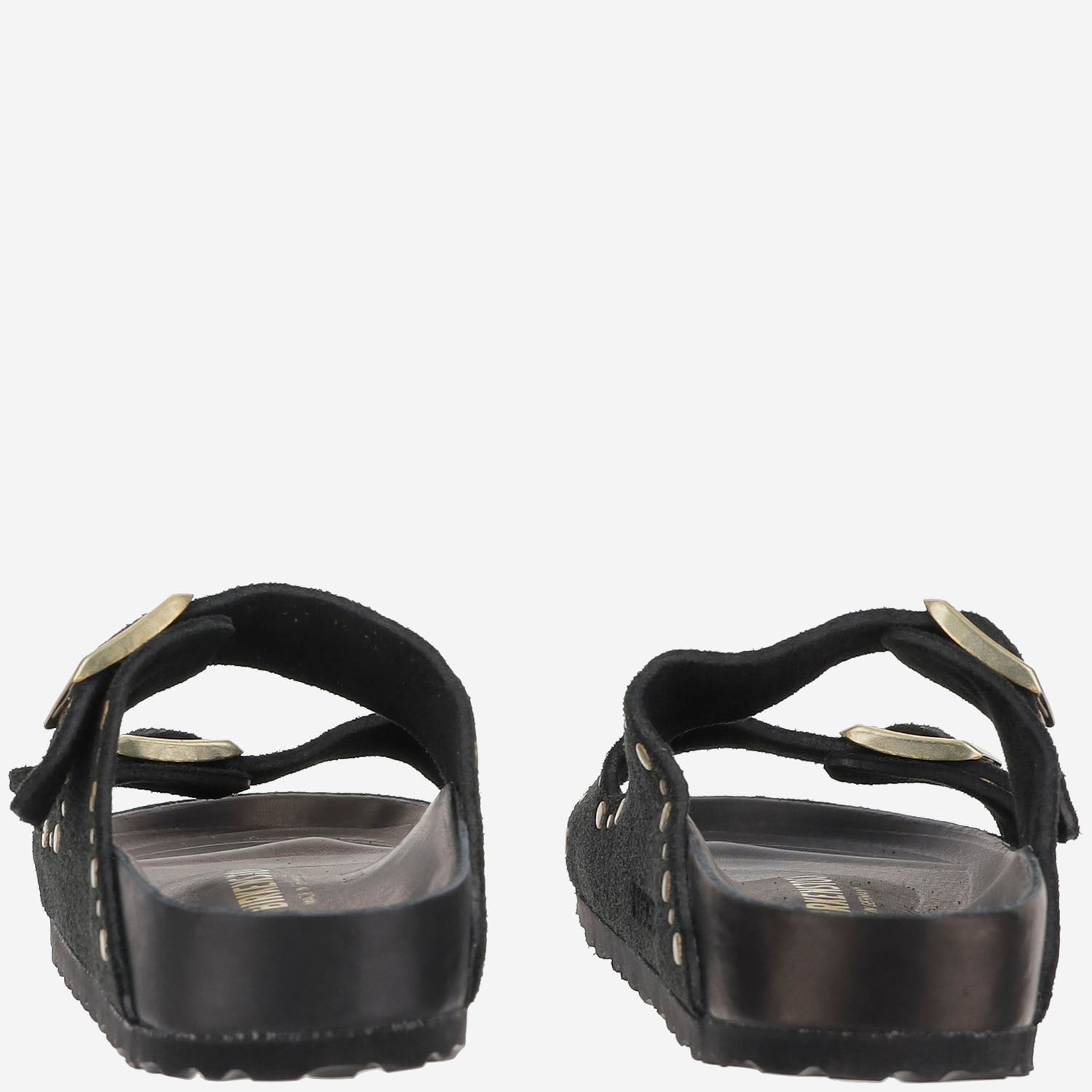 SANDALI ARIZONA Rivet IN SUEDE 1027855 BLACK BIRKENSTOCK 
