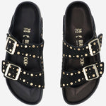 SANDALI ARIZONA Rivet IN SUEDE 1027855 BLACK BIRKENSTOCK 