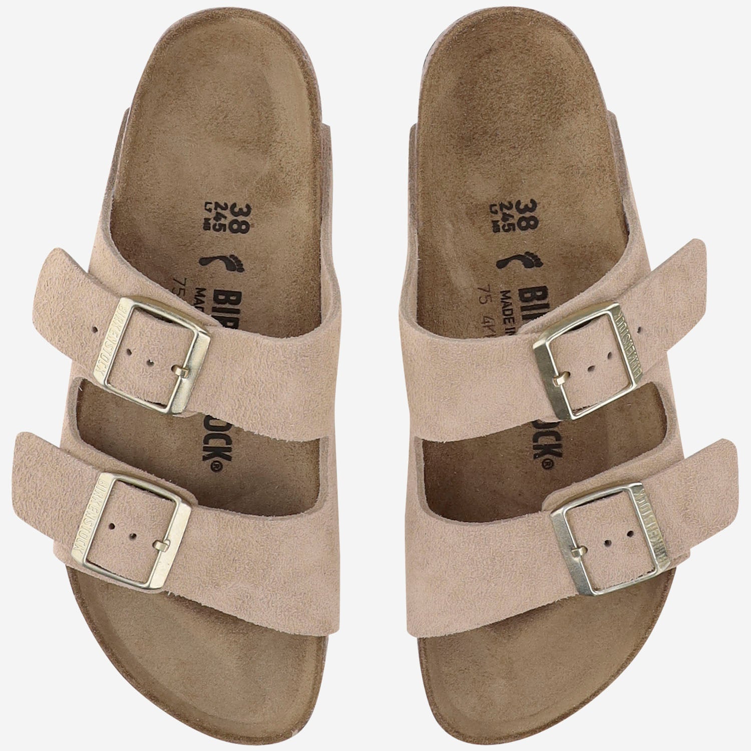 SANDALI ARIZONA IN PELLE SCAMOSCIATA 1029260 SANDCASTLE BIRKENSTOCK 