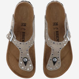 SANDALI GIZEH RIVET IN PELLE SCAMOCIATA 1029388 TAUPE BIRKENSTOCK 