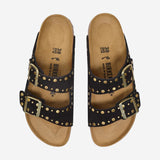 SANDALI ARIZONA Rivet IN SUEDE 1030348 BLACK BIRKENSTOCK 