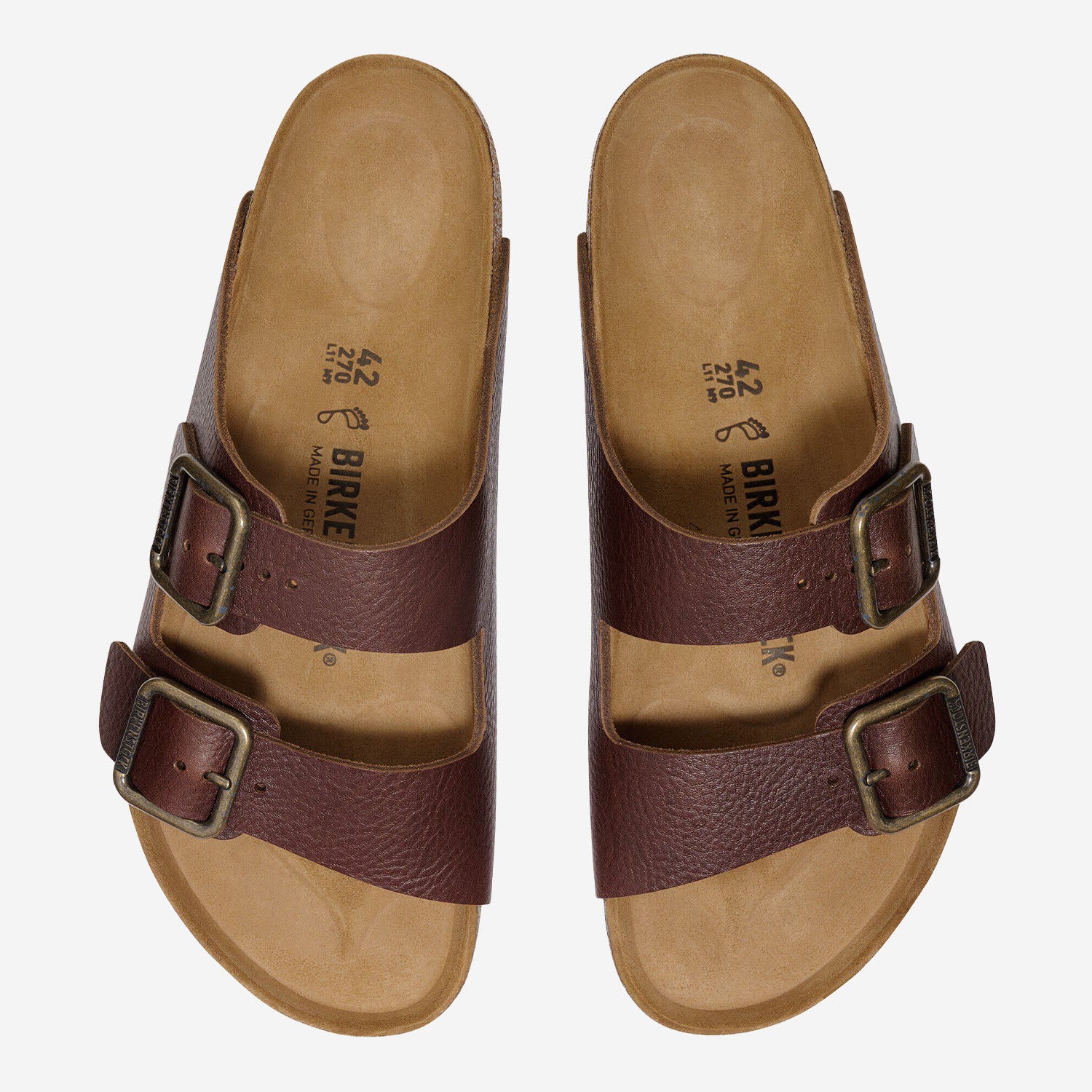 Sandali Arizona Wire Buckle<BR/> 1030731 WOODROAST BIRKENSTOCK 