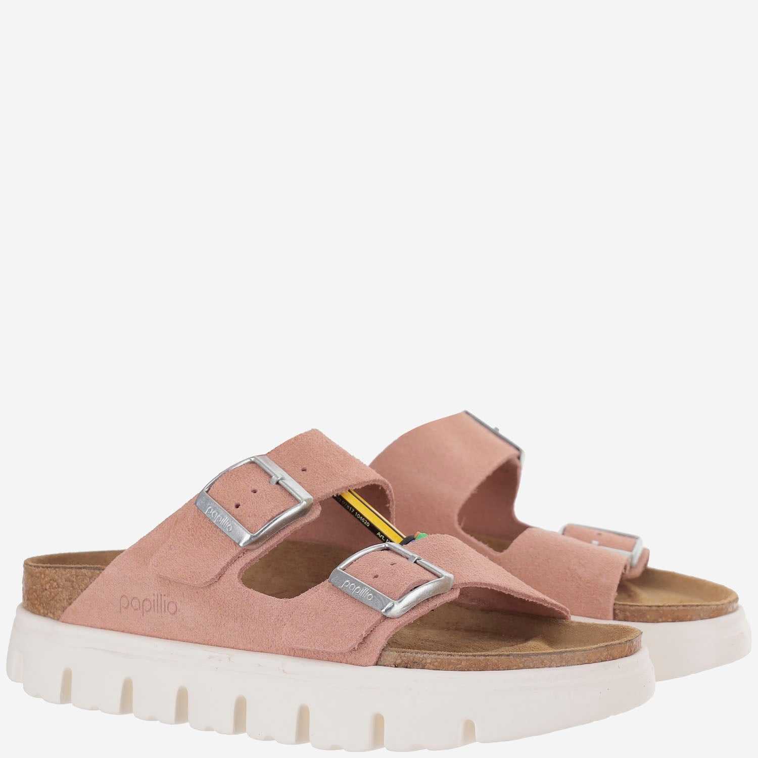 Sandali Arizona PAP Chunky in pelle scamosciata 1031254 PINKCLAY BIRKENSTOCK 