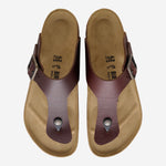 SANDALI GIZEH IN PELLE 1031400 WOODROAST BIRKENSTOCK 