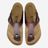 SANDALI GIZEH IN PELLE 1031400 WOODROAST BIRKENSTOCK 