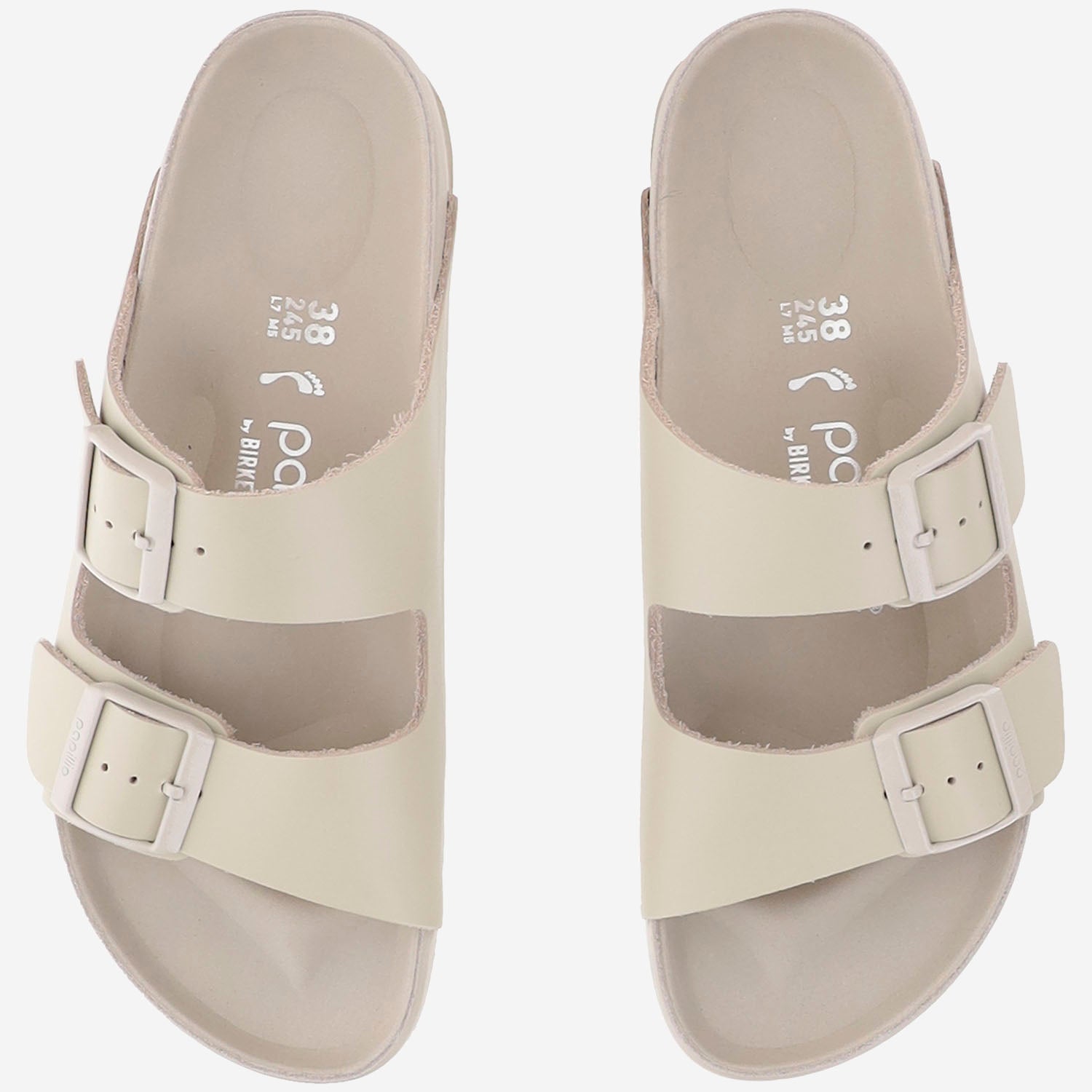 SANDALI ARIZONA PAP FLEX IN PELLE 1031470 OYSTER BIRKENSTOCK 