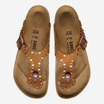 SANDALI GIZEH RIVET IN PELLE SCAMOCIATA 1031649 MINK BIRKENSTOCK 