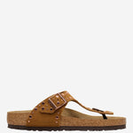 SANDALI GIZEH RIVET IN PELLE SCAMOCIATA 1031649 MINK BIRKENSTOCK 
