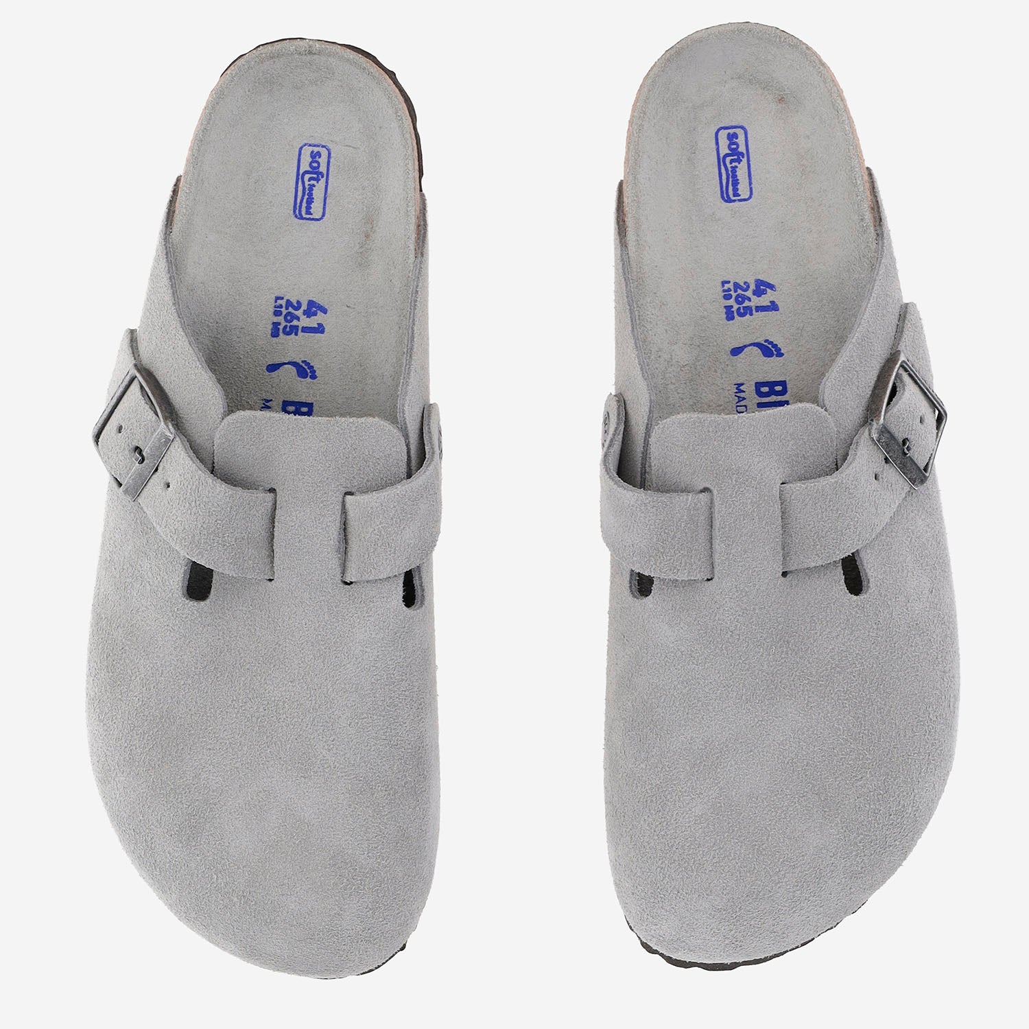 SABOT BOSTON IN PELLE SCAMOSCIATA 1031657 SAGE BIRKENSTOCK 
