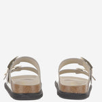 ARIZONA DROPPLED BUCKLE IN PELLE 1031809 ECRU BIRKENSTOCK 