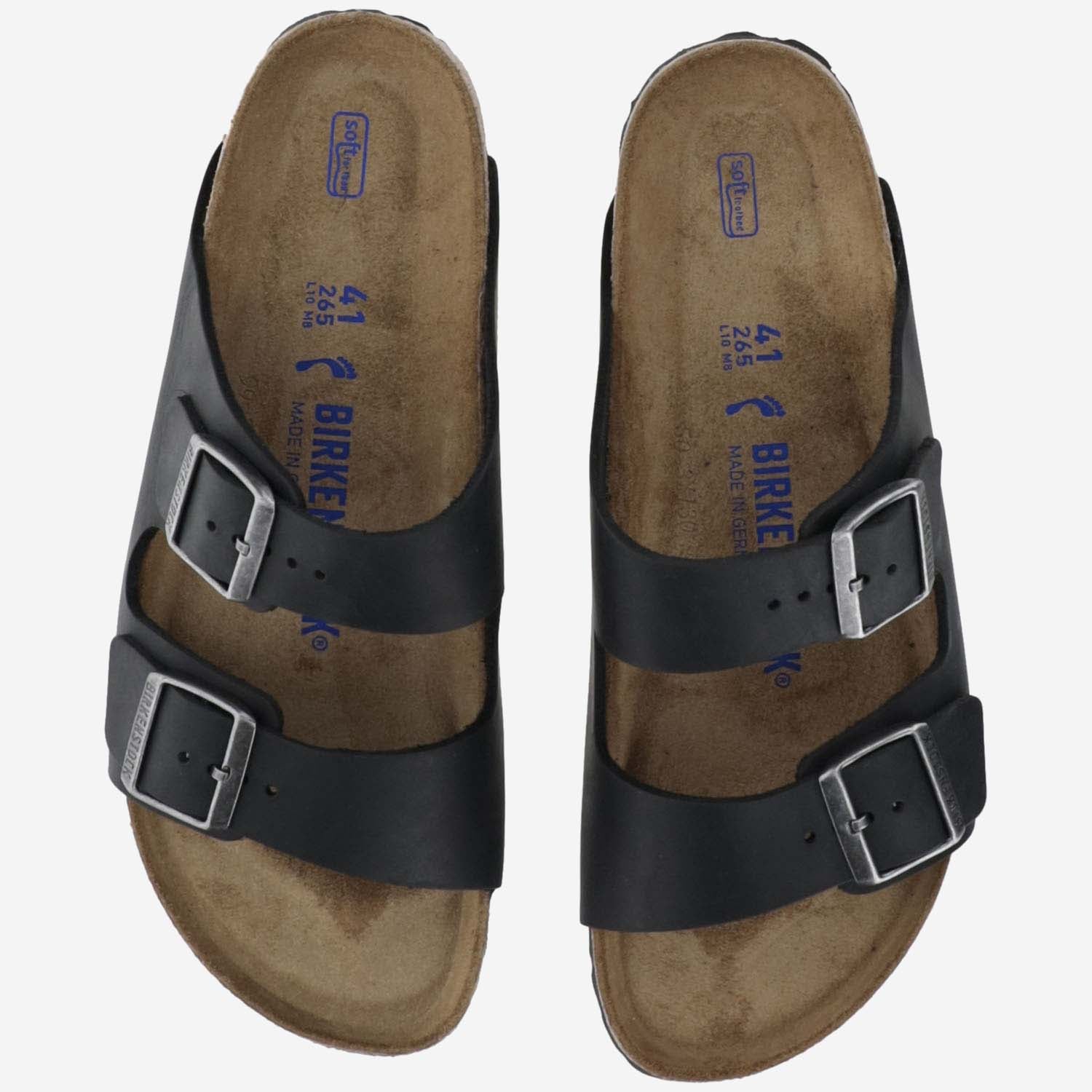 SANDALI ARIZONA IN PELLE 752483 BLACK BIRKENSTOCK 
