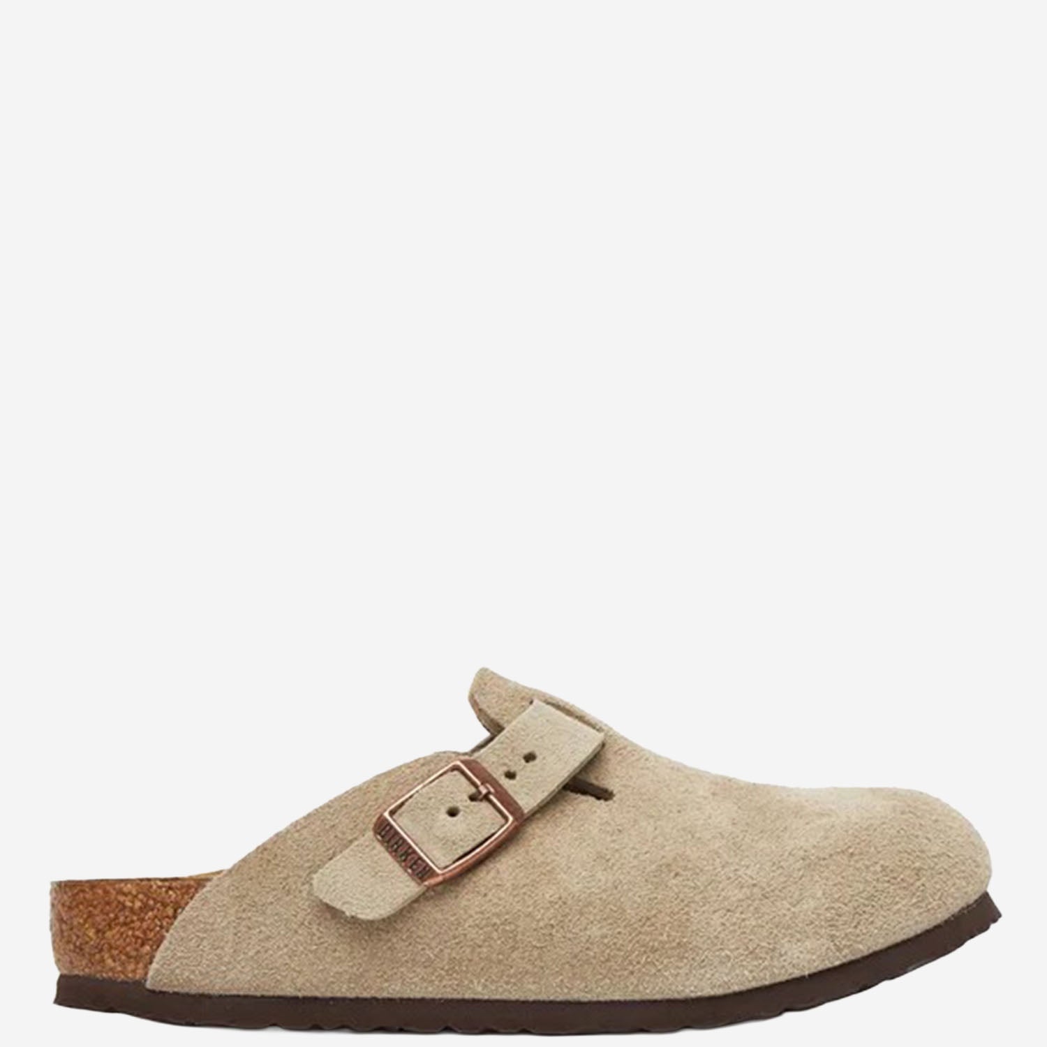 SABOT BOSTON IN PELLE SCAMOSCIATA 1027875 TAUPE BIRKENSTOCK KIDS 