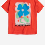 T-SHIRT IN COTONE CON LOGO B126AC012 RED BOBO CHOSES KIDS 
