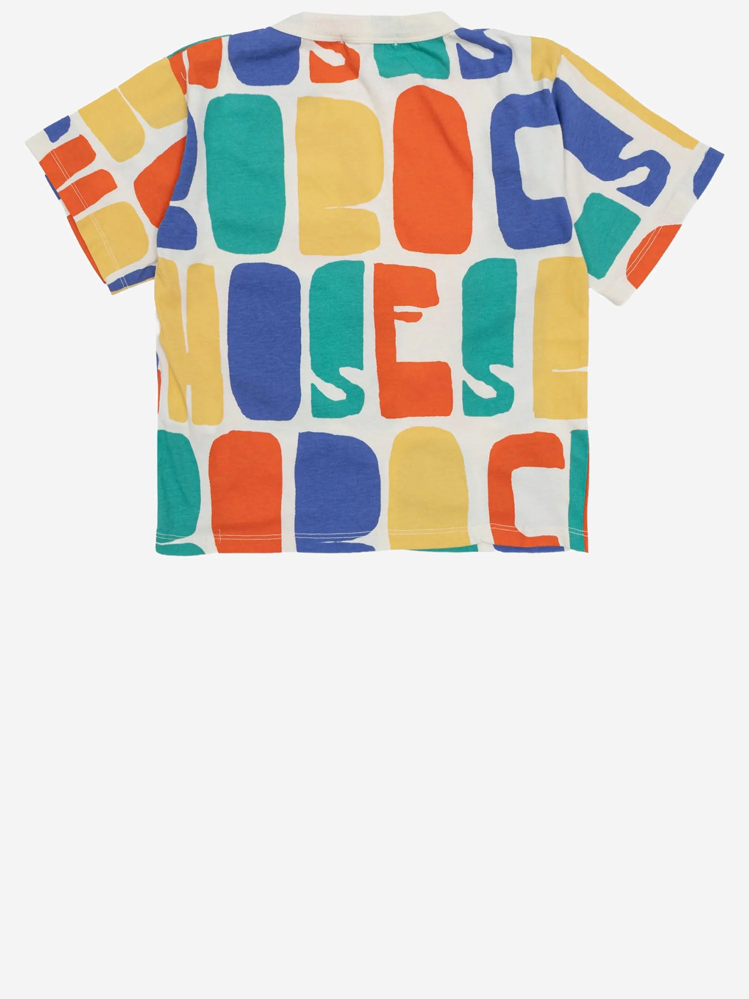 T-SHIRT IN COTONE CON LOGO B126AC137 OFFWHITE BOBO CHOSES KIDS 