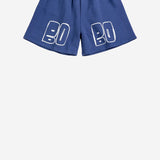 PANTALONI CORTI IN COTONE CON LOGO B126AC144 NAVYBLUE BOBO CHOSES KIDS 