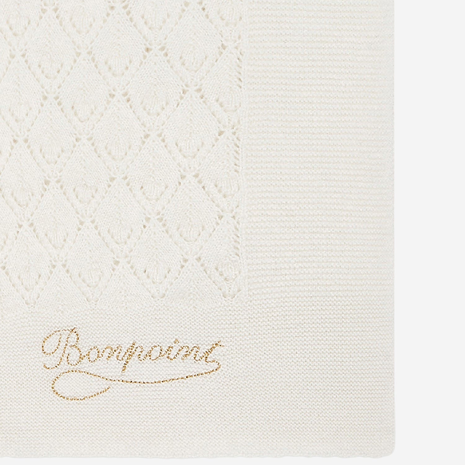 FOULARD IN MISTO LANA CON LOGO PEBDA2047CO 002 BONPOINT KIDS 