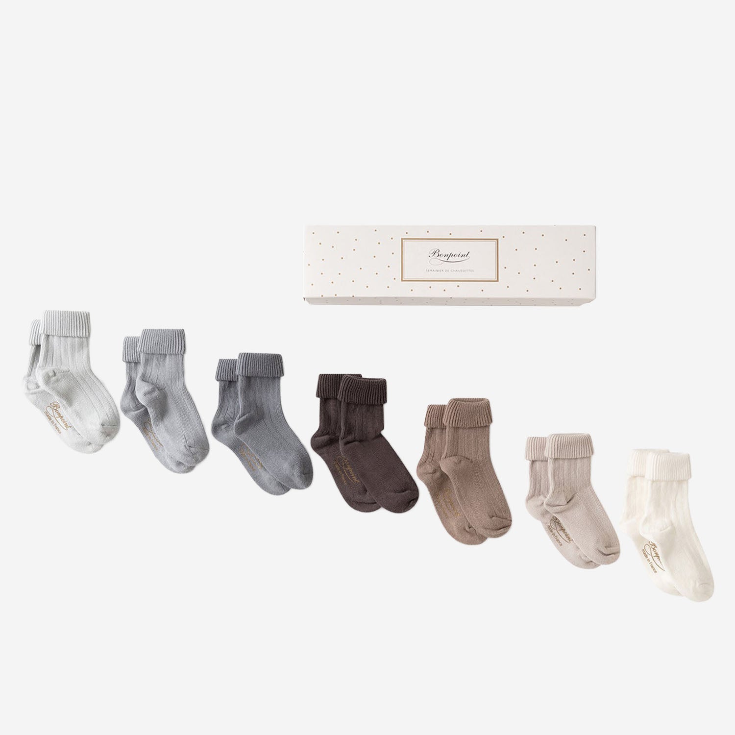Set calzini Day-of-the-Week in cotone stretch PEBFVSEMAIN 116 BONPOINT KIDS 
