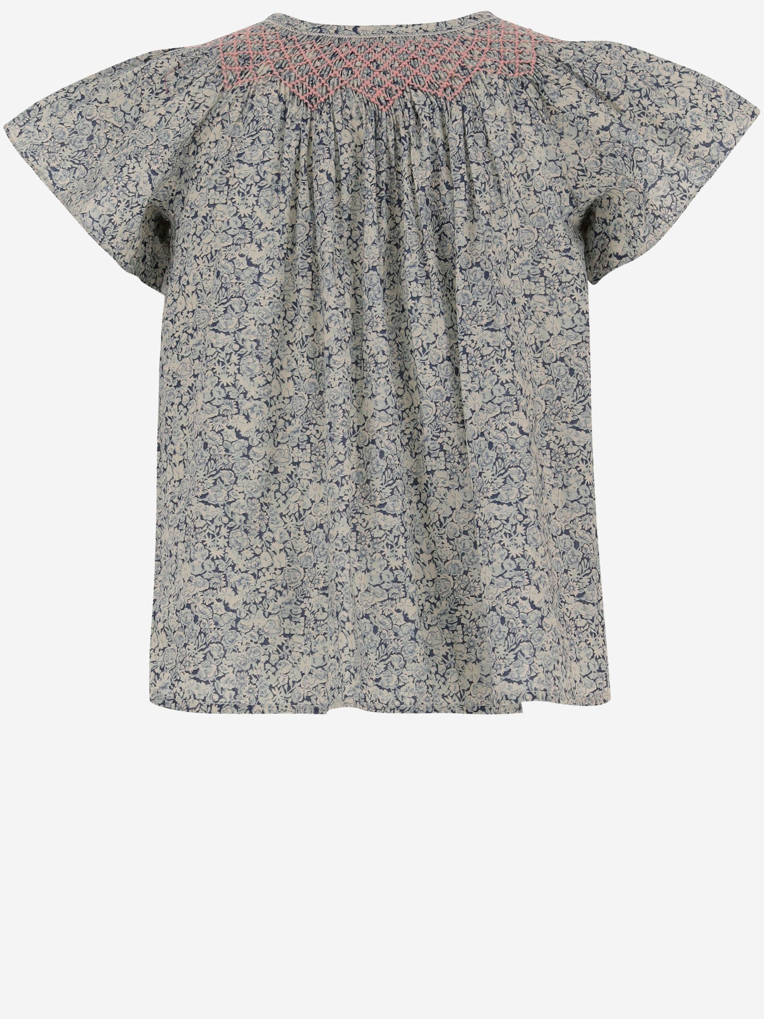 TOP IN COTONE CON STAMPA FLOREALE S06GBLW00014 519A BONPOINT KIDS 