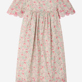ABITO LYSIANE IN COTONE CON MOTIVO A FIORI S06GDRW00037 528 BONPOINT KIDS 