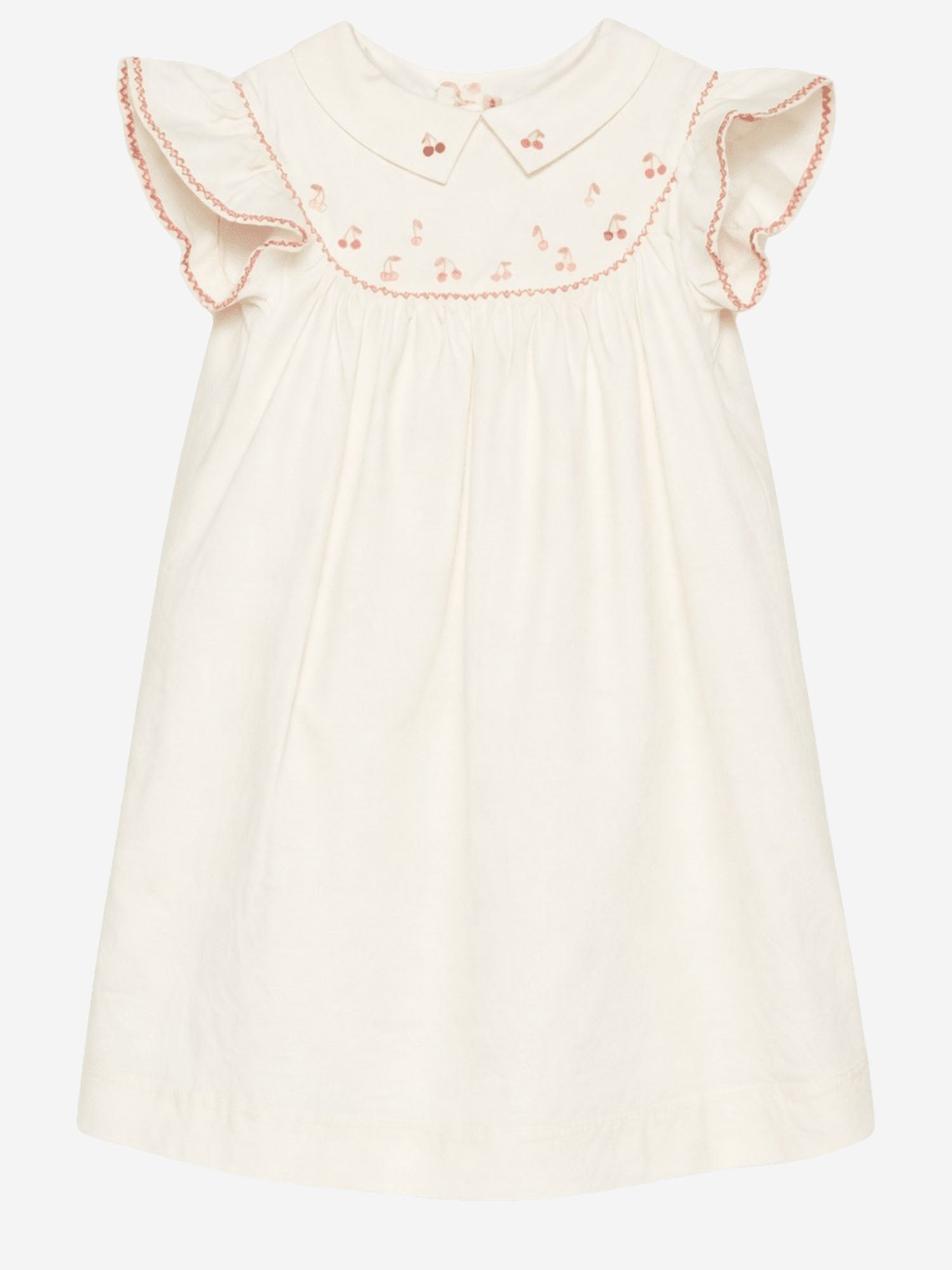 ABITO IN COTONE CON RICAMO LOGO S06GDRW00051 103 BONPOINT KIDS 