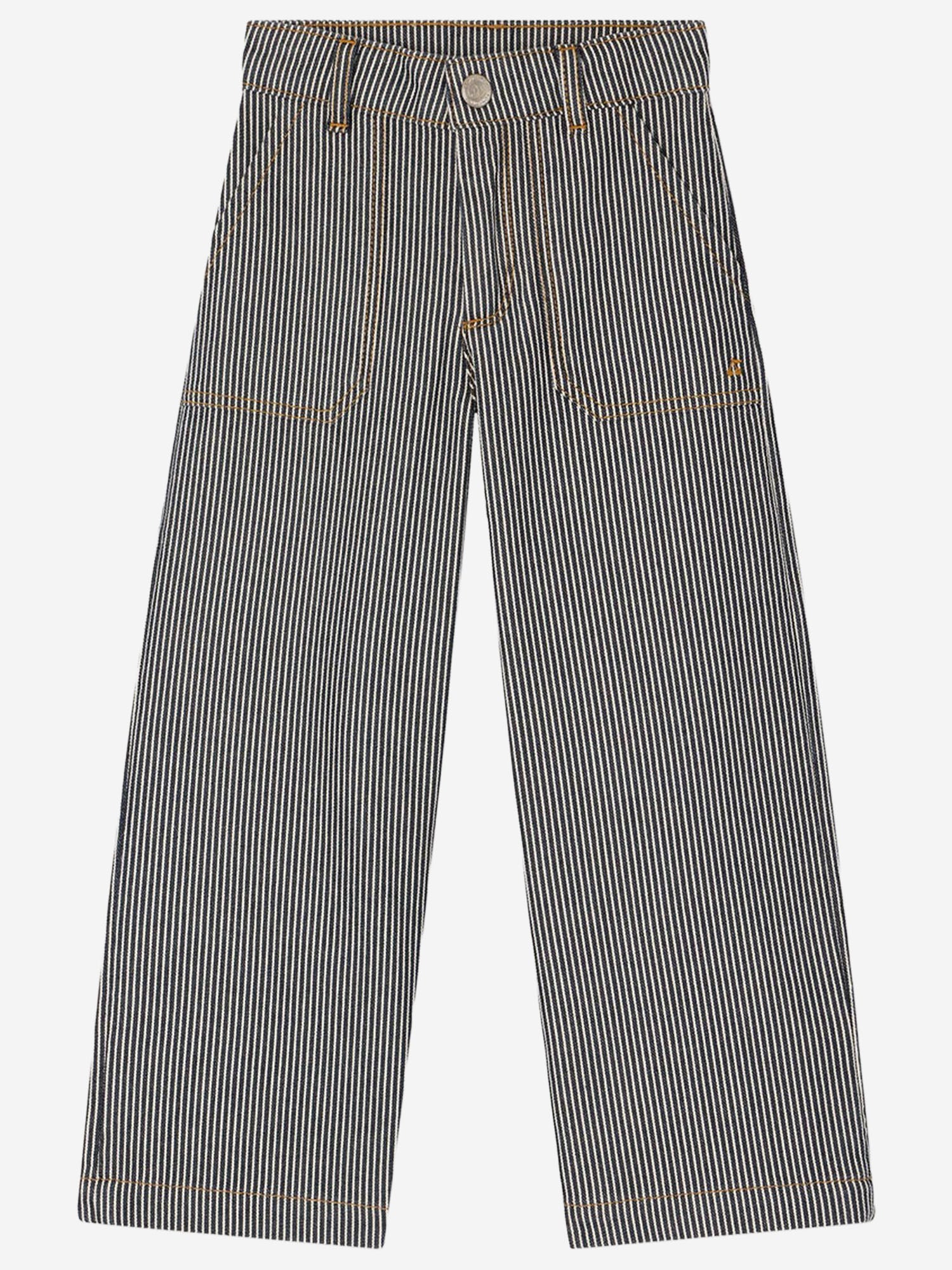 PANTALONI IN COTONE A RIGHE S06GPAW00005 299A BONPOINT KIDS 